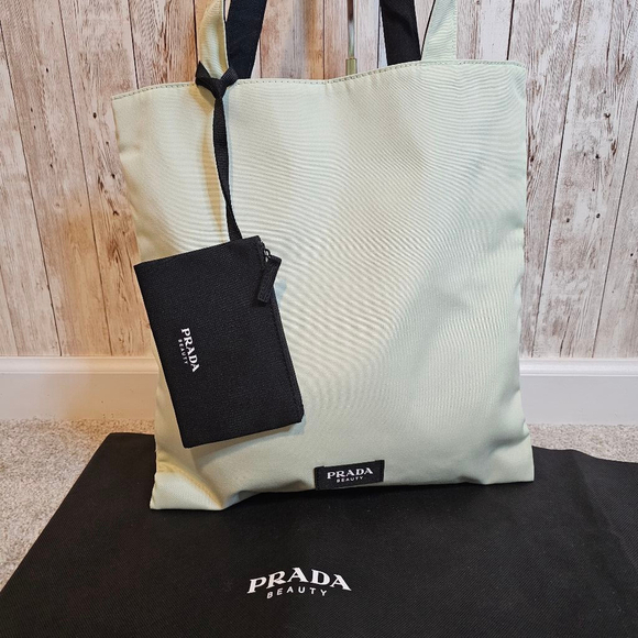Prada Beauty Tote Bag, Light Green/Mint - Picture 2 of 10